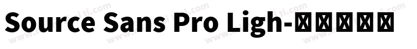 Source Sans Pro Ligh字体转换